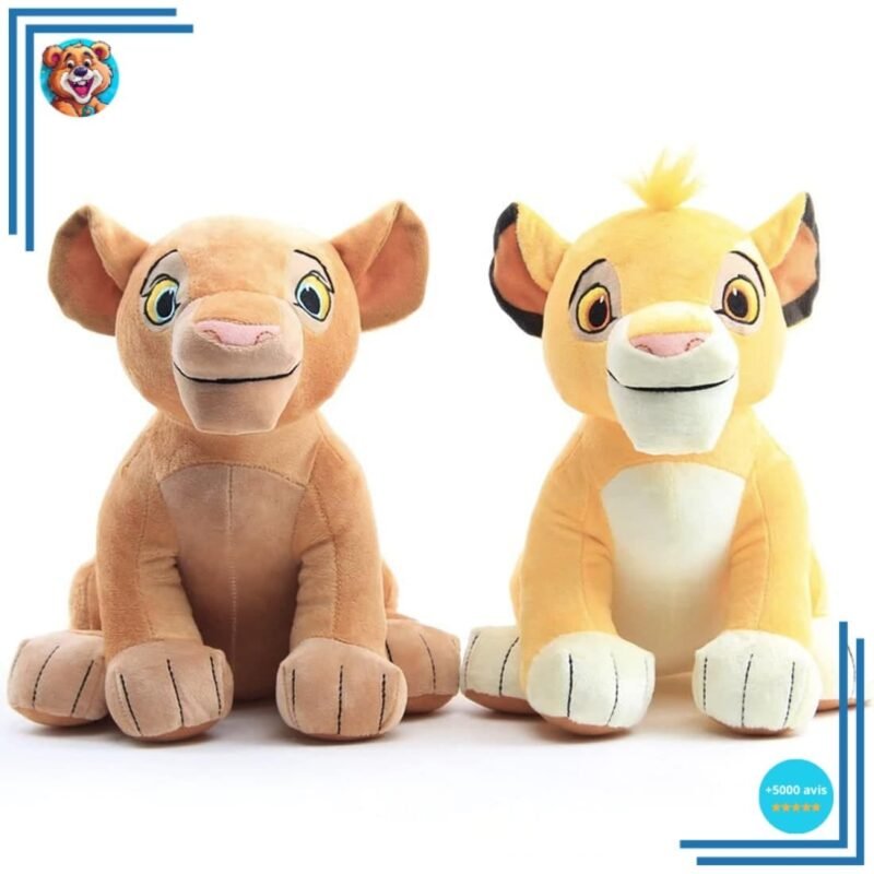 Peluches Simba et Nala