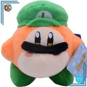 Petite peluche Kawaii Kirby déguisé en Luigi