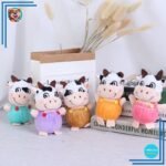Peluche petite vache porte-clés