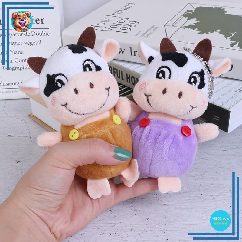 Peluche petite vache porte-clés – Image 3