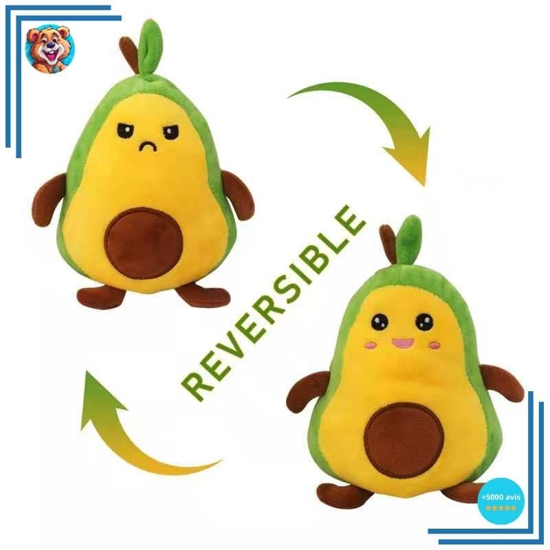 Peluche avocat reversible