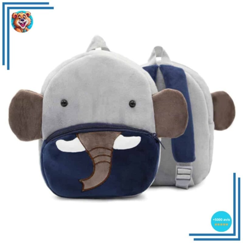 Sac à dos en peluche éléphant