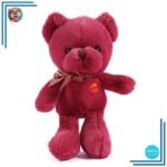 Peluche Ours Rouge Vin