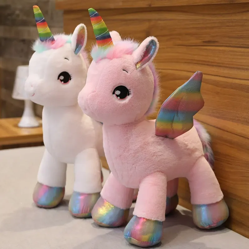 Peluche licorne colorée arc-en-ciel – Image 4