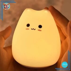 Veilleuse peluche en forme de chat silicone