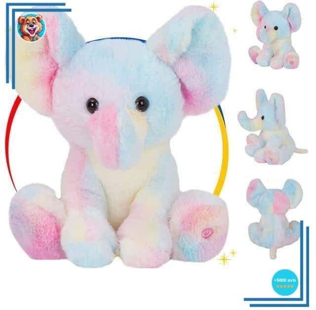 Veilleuse peluche en forme d’éléphant – Image 3
