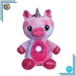 Veilleuse peluche licorne rose