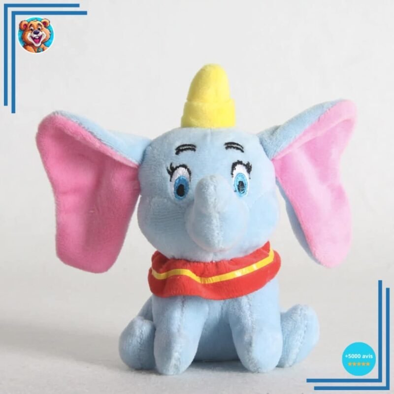 2 Peluches Dumbo l’éléphant bleue et grise – Image 4