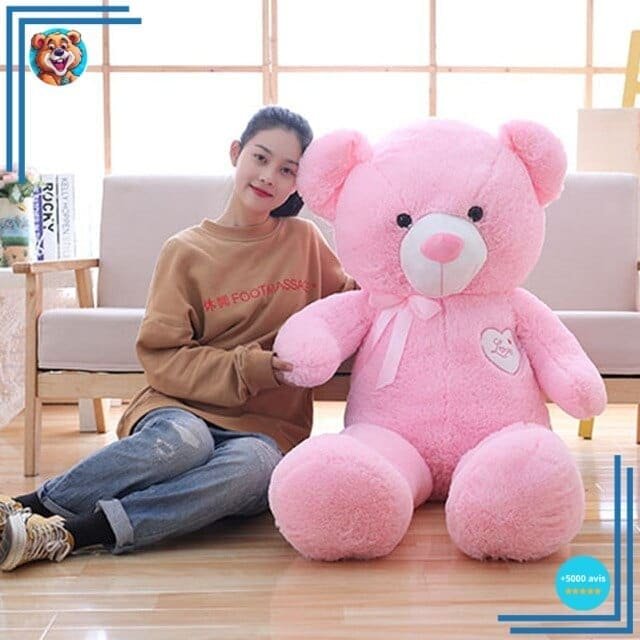 Doudou Nounours Rose