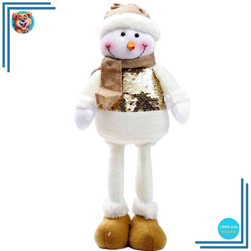 Gnome de Noël Doré