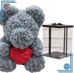 Peluche ours roses grises coffret collector
