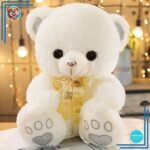 Gros Nounours en Peluche Blanc