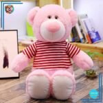Gros Nounours en Peluche Rose