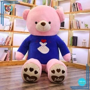 Gros Ours en Peluche Rose