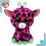 Peluche girafe TY rose et verte