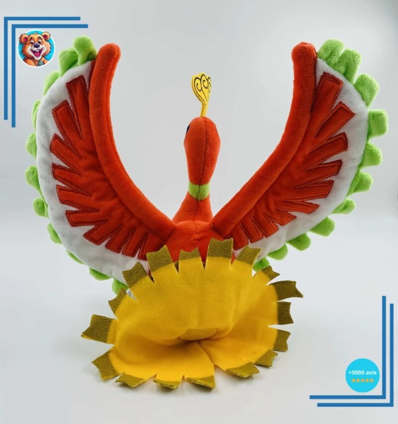 Peluche Pokémon Ho-Oh Vert – Image 3