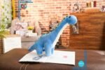 Peluche dinosaure bleu