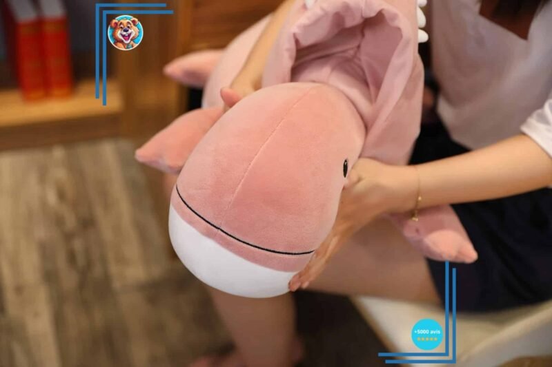 Peluche dinosaure rose magique – Image 3
