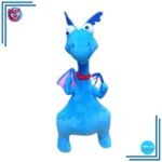 Peluche dragon bleu