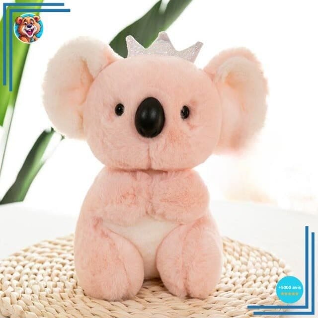 Peluche koala avec couronne – Image 2