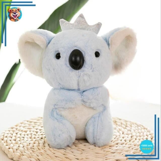 Peluche koala avec couronne – Image 3