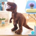 Peluche tyrannosaure marron féroce