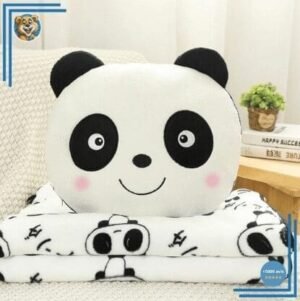 Peluche panda joyeux avec couverture
