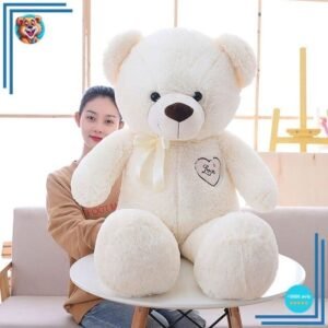 Ours en Peluche Géant Blanc