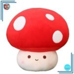 Peluche tête de champignon rouge