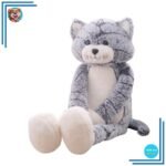 Peluche Chat Gris et Blanc