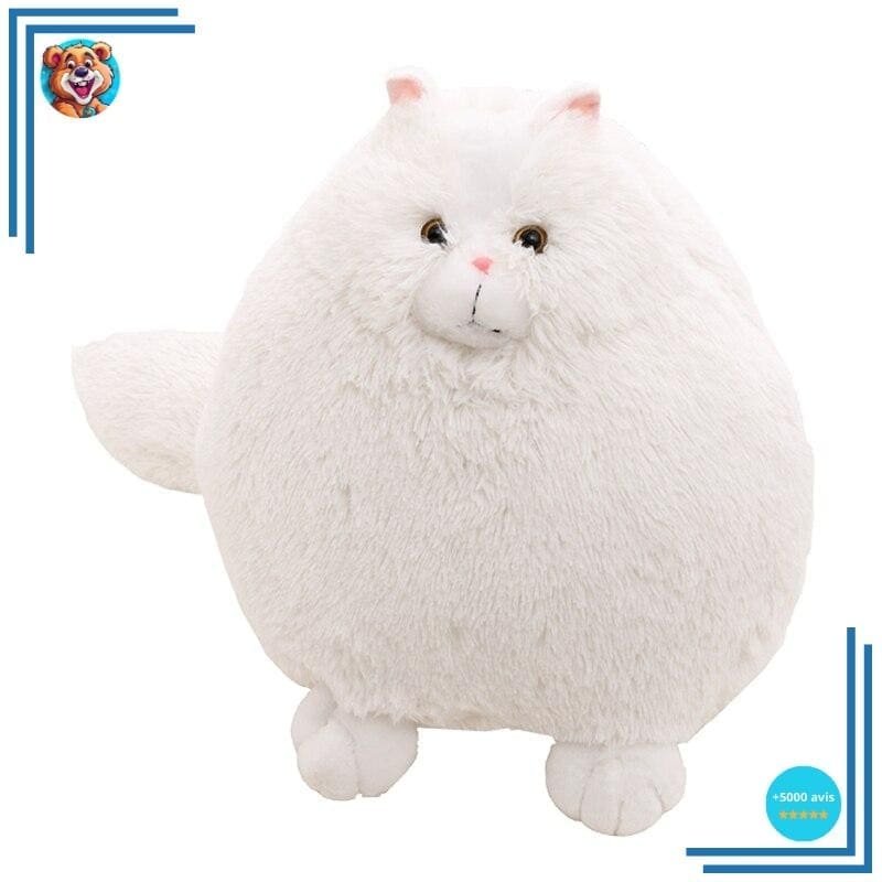 Peluche Chat Persan Blanc