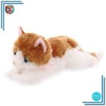 Peluche Chat Roux et Blanc