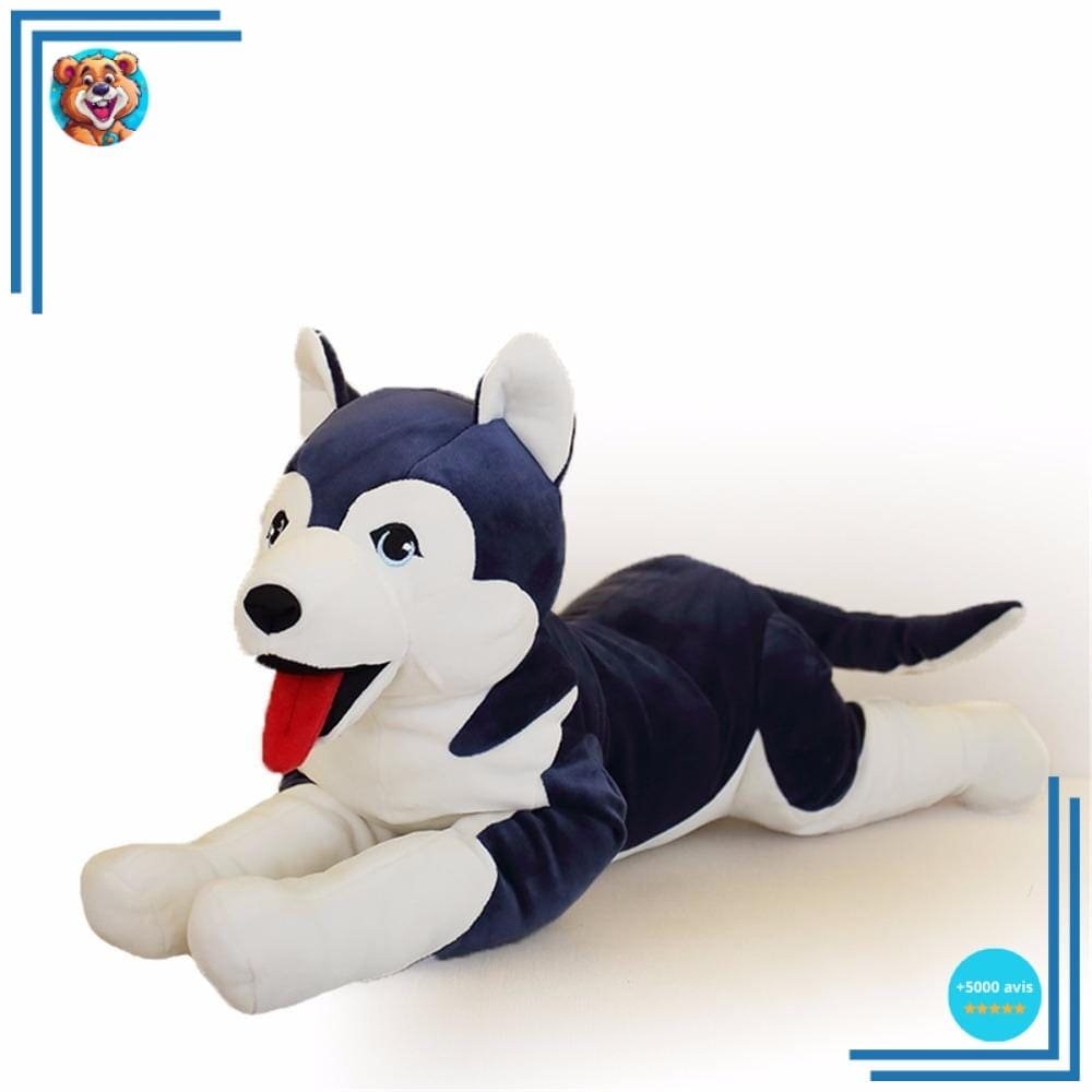 Peluche Géante Chien Husky