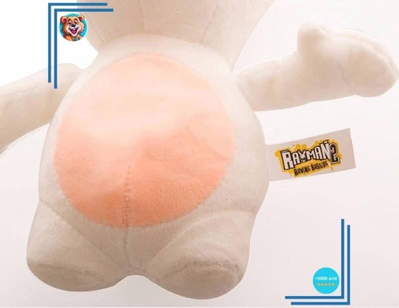 Peluche Lapin Crètin 15 cm – Image 6