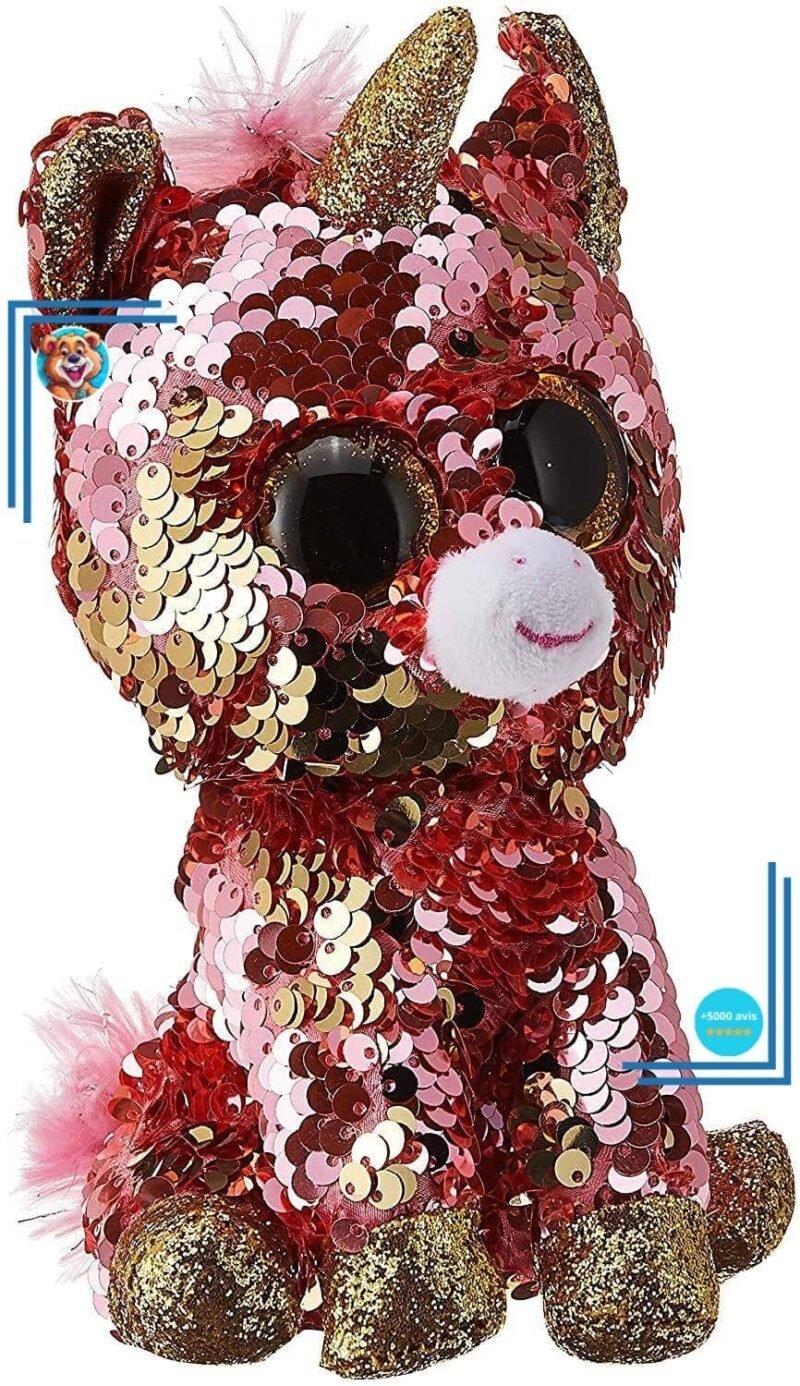 Peluche Ty Licorne à sequins