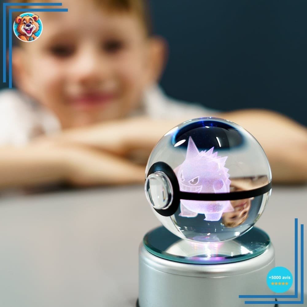 Pokéball Lumineuse en Cristal Pokémon – Image 3