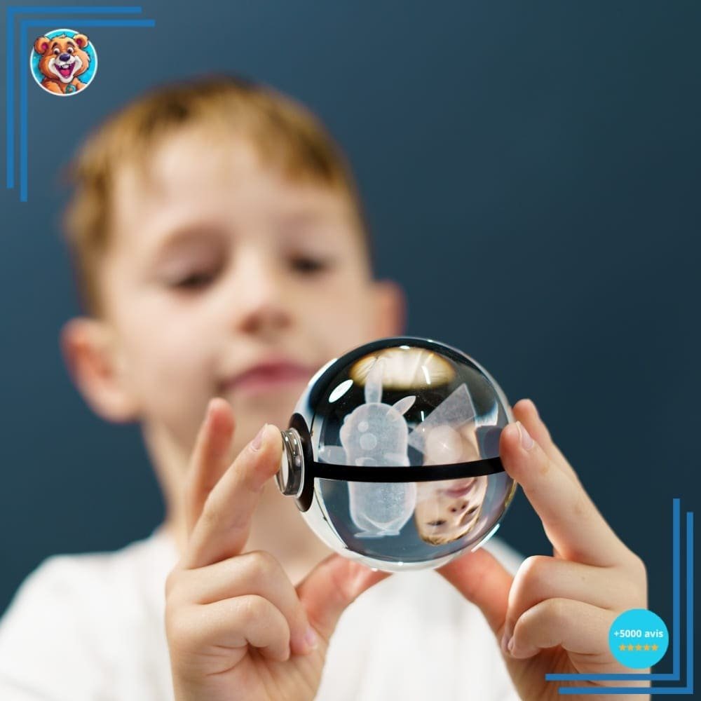Pokéball Lumineuse en Cristal Pokémon – Image 2