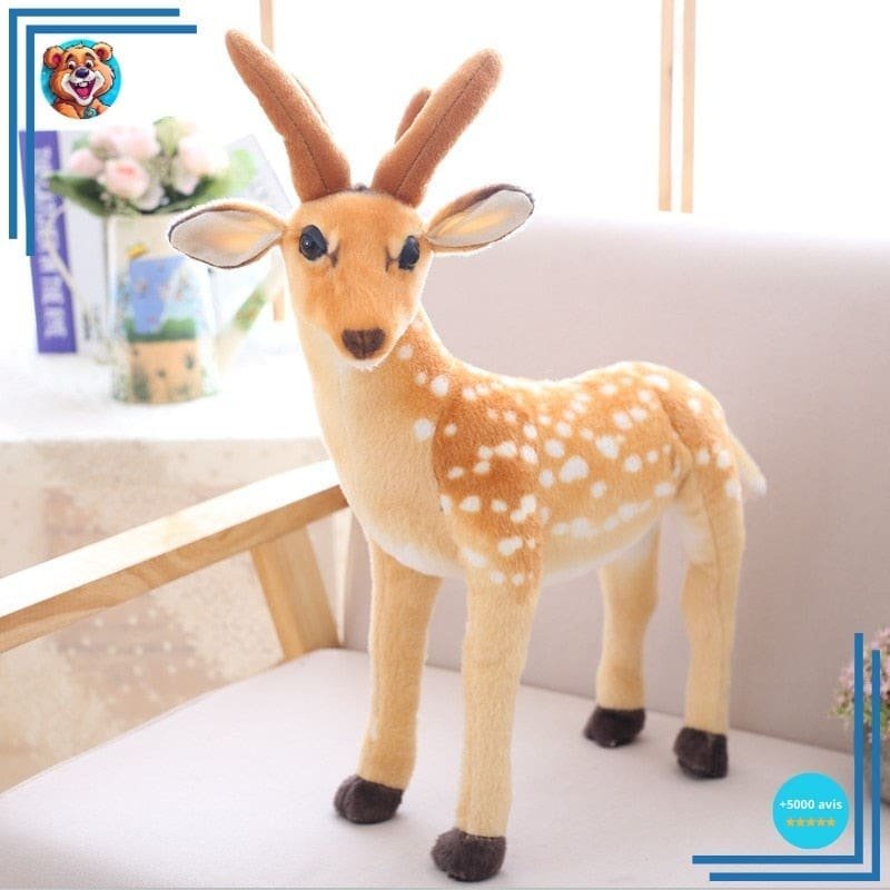 Doudou peluche mignon en forme de cerf XXL – Image 2