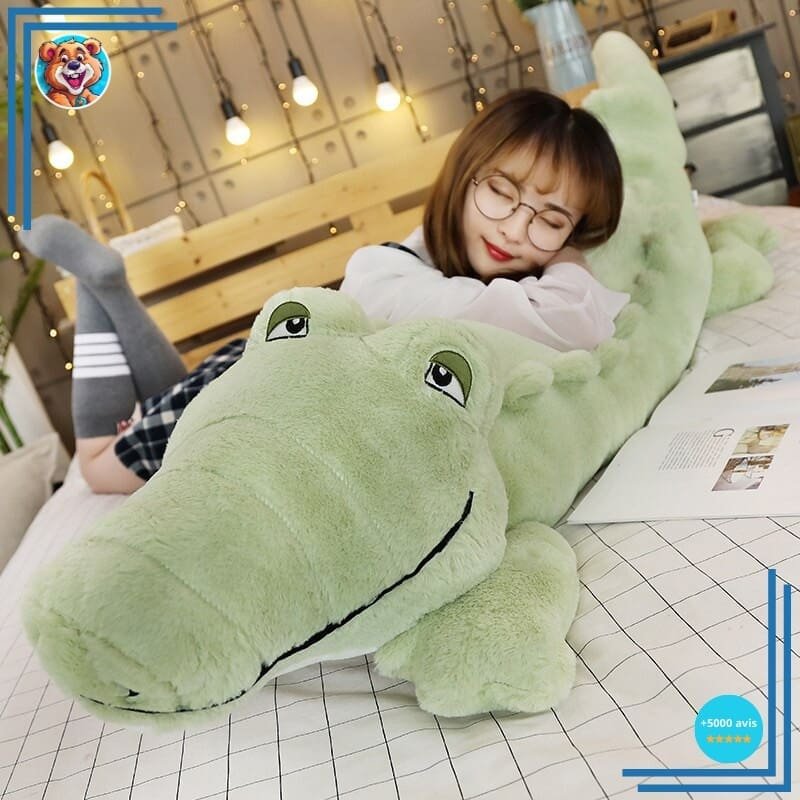 Aligator vert en peluche 120 cm – Image 2
