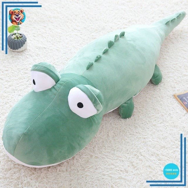 Coussin en peluche reptile sauvage confortable