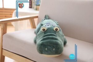 Peluche géante crocodile gentil xxl