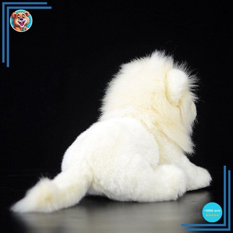 Peluche Lion Blanc – Image 4