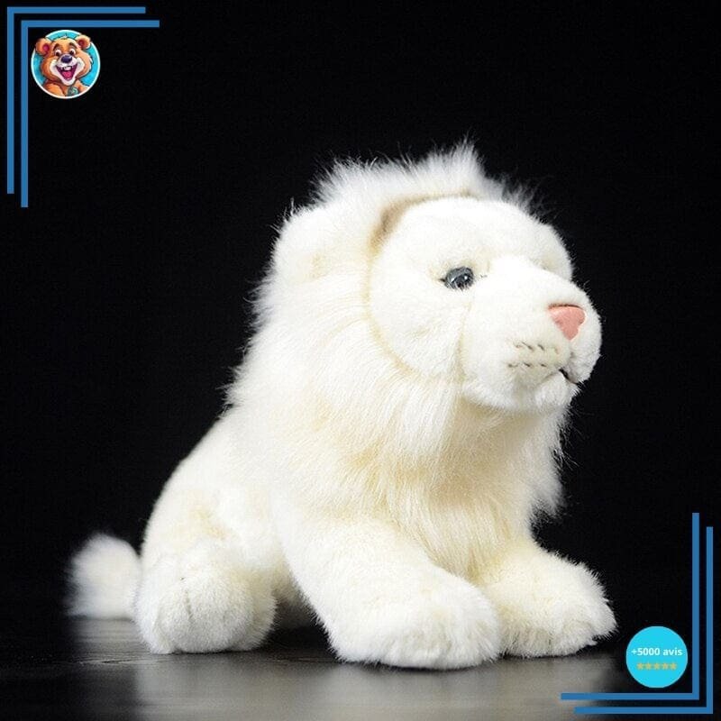 Peluche Lion Blanc – Image 2
