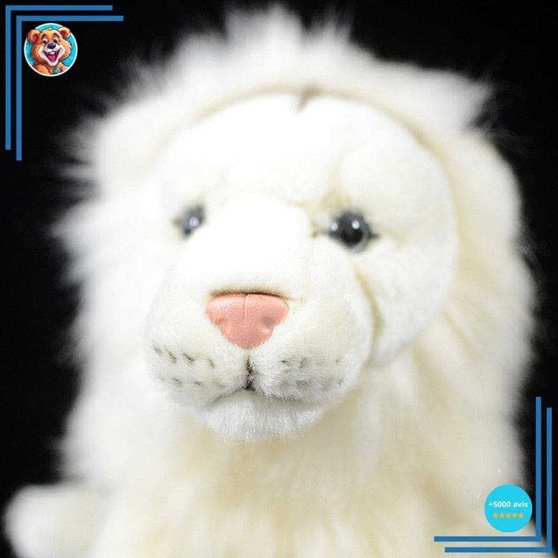 Peluche Lion Blanc – Image 3