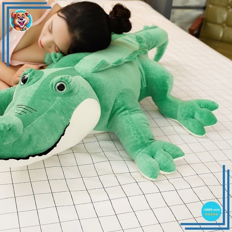 Crocodile en peluche sympathique – Image 2