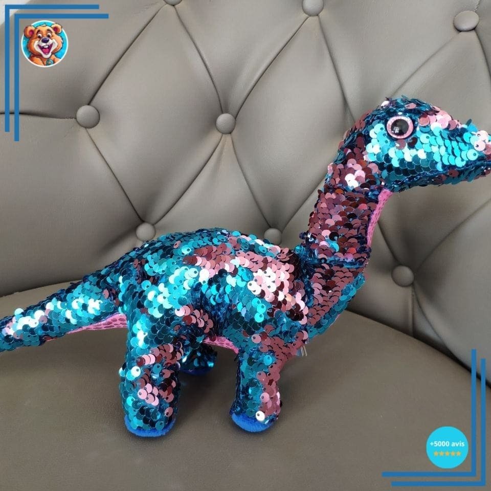 Peluche Dinosaure à Sequins – Image 2