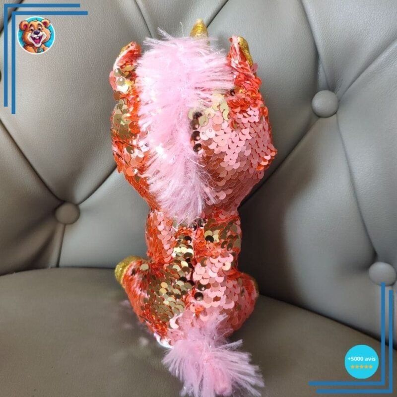 Peluche Ty Licorne à sequins – Image 4