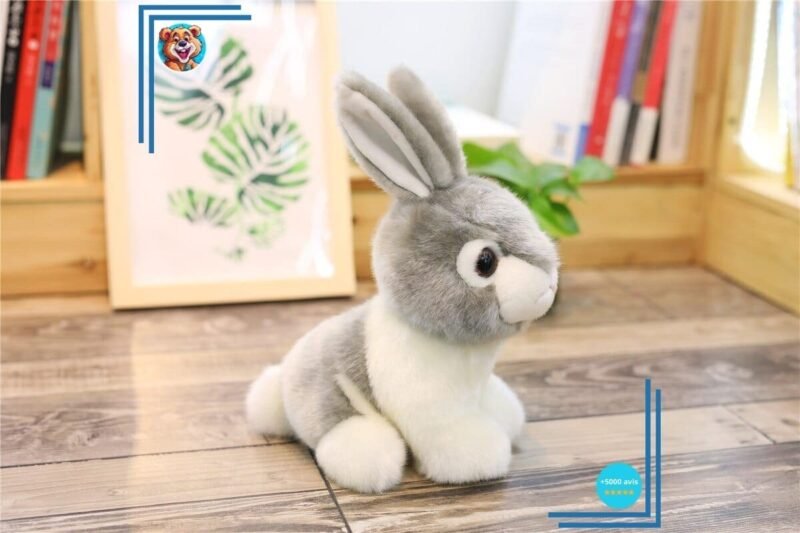 Peluche Lapin Assis – Image 2