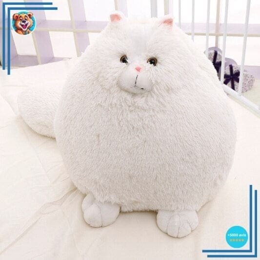 Peluche Chat Persan Blanc – Image 2