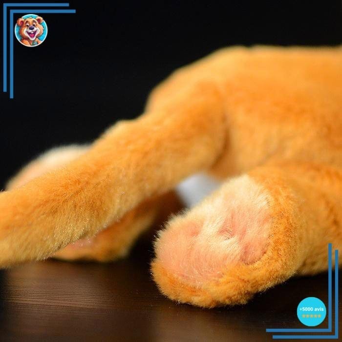 Peluche Chat Roux Couché – Image 5